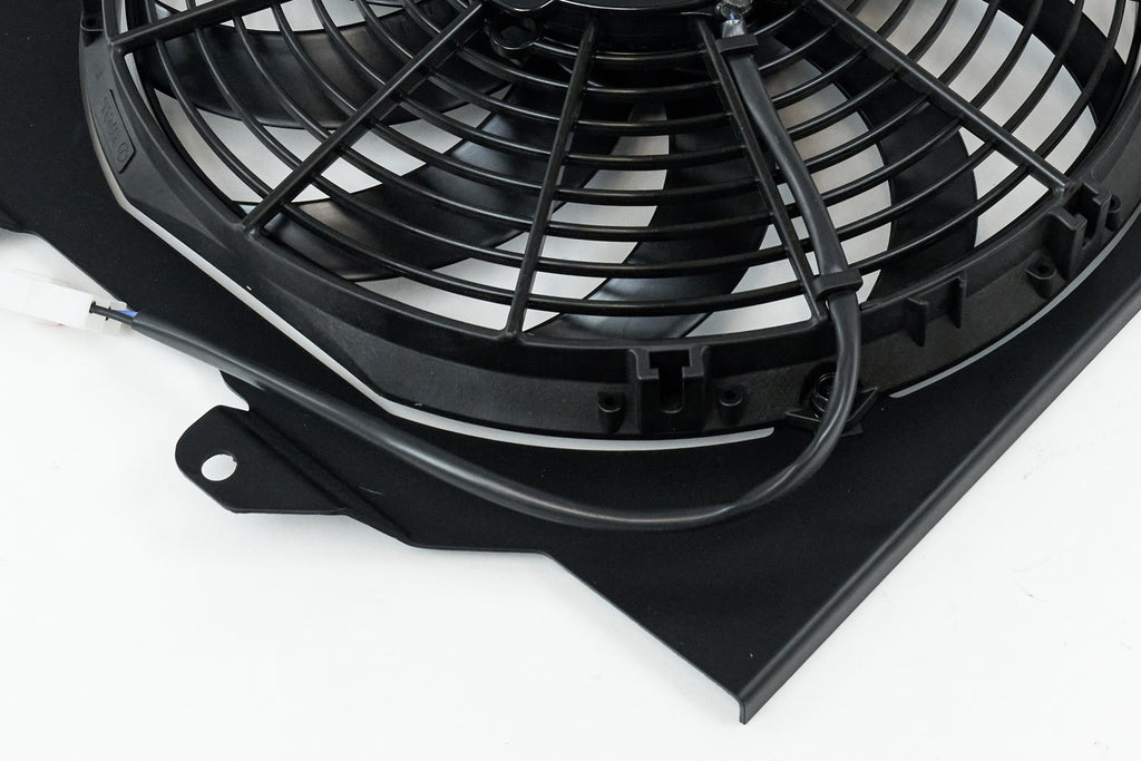 CSF Cooling - Racing & High Performance Division 2858FB 92-00 Civic All-Aluminum Fan Shroud w/ 12-inch SPAL Fan - Black