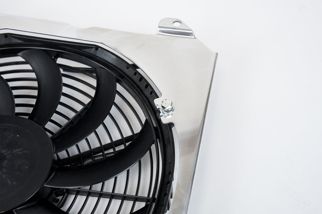 CSF Cooling - Racing & High Performance Division 2858F 92-00 Civic All-Aluminum Fan Shroud w/ 12-inch SPAL Fan