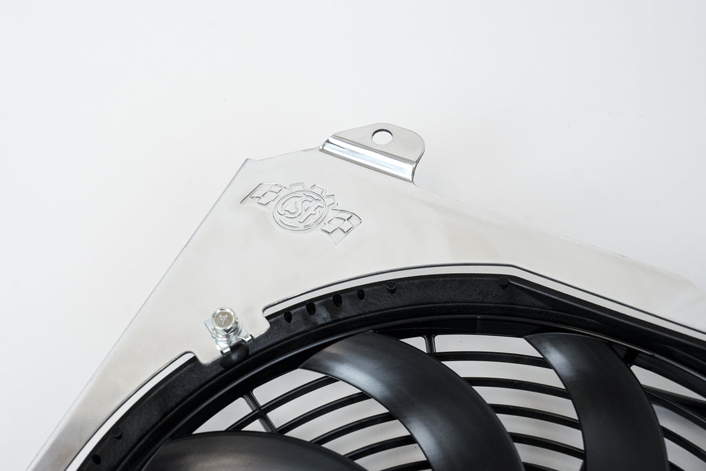 CSF Cooling - Racing & High Performance Division 2858F 92-00 Civic All-Aluminum Fan Shroud w/ 12-inch SPAL Fan