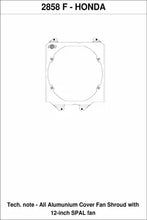 Load image into Gallery viewer, CSF Cooling - Racing &amp; High Performance Division 2858F 92-00 Civic All-Aluminum Fan Shroud w/ 12-inch SPAL Fan
