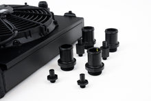 Load image into Gallery viewer, CSF Cooling - Racing &amp; High Performance Division 2858XB Universal Half Radiator - Evo 7/8/9 / 92-00 Civic - w/ SPAL Fan &amp; Shroud - Black for Select Honda Civic, Mitsubishi Lancer
