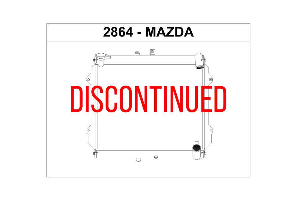 CSF Cooling - Racing & High Performance Division 2864 CSF 2864 - 89-91 Mazda FC RX-7 Radiator (Discontinued)