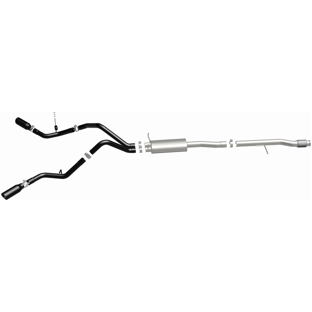 MagnaFlow Exhaust Products 15360 Street Series Black Coated Cat-Back System for Select Chevrolet Silverado 1500, Chevrolet Silverado LD, GMC Sierra 1500, GMC Sierra Limited