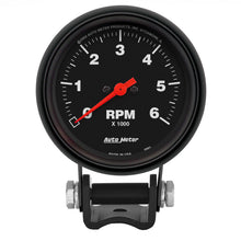 Load image into Gallery viewer, AutoMeter 2891 GAUGE, TACHOMETER, 2 5/8", 6K RPM, PEDESTAL, Z-SERIES