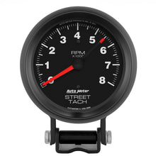 Load image into Gallery viewer, AutoMeter 2894 GAUGE, TACHOMETER, 3 3/4", 8K RPM, PEDESTAL W/RED LINE, Z-SERIES