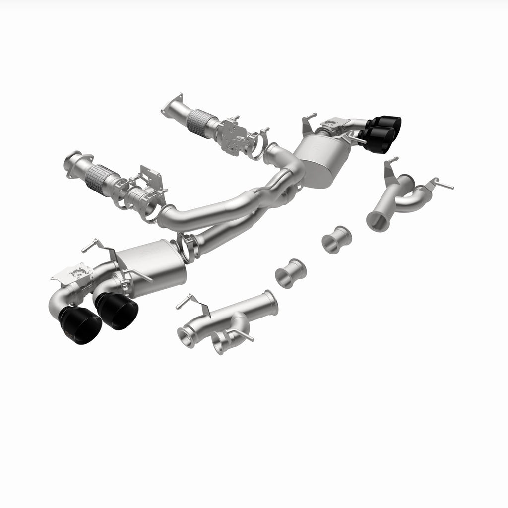 MagnaFlow Exhaust Products 19545 xMOD Series Black Chrome Tips Cat-Back System for Select Chevrolet Corvette