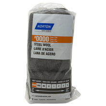 Load image into Gallery viewer, Norton 68112 Steel Wool, #0000 Super Fine - 12 Pads