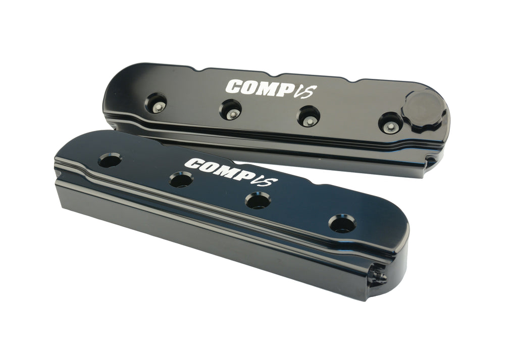 COMP Cams 291 Billet Valve Covers for GM LS for Select Buick Allure, Buick LaCrosse, Buick Rainier, Cadillac CTS, Cadillac Escalade, Cadillac Escalade ESV, Cadillac Escalade EXT, Chevrolet Avalanche, Chevrolet Avalanche 1500, Chevrolet Camaro, Chevrolet