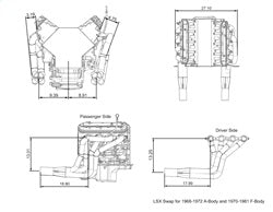 Kooks Custom Headers 29202400 1-7/8in. x 3in. SS LS Swap Headers. 1968-1972 Chevelle.