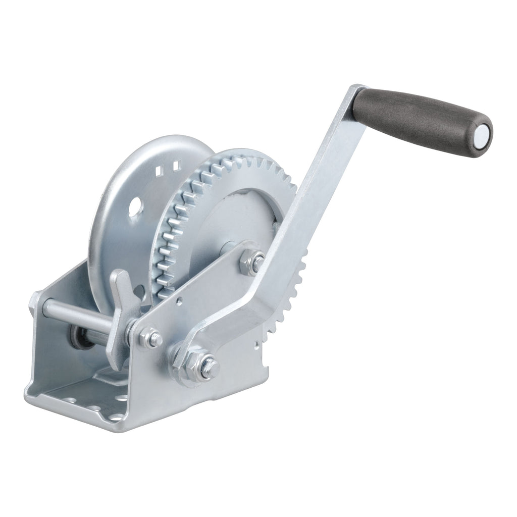 CURT 29424 Hand Crank Winch (1,200 lbs, 7-1/2" Handle)