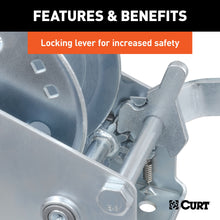 Load image into Gallery viewer, CURT 29424 Hand Crank Winch (1,200 lbs, 7-1/2" Handle)