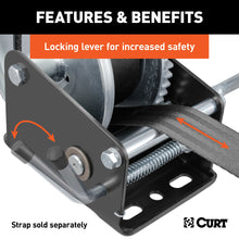 Load image into Gallery viewer, CURT 29427 Hand Crank Winch (1,700 lbs, 8" Handle)