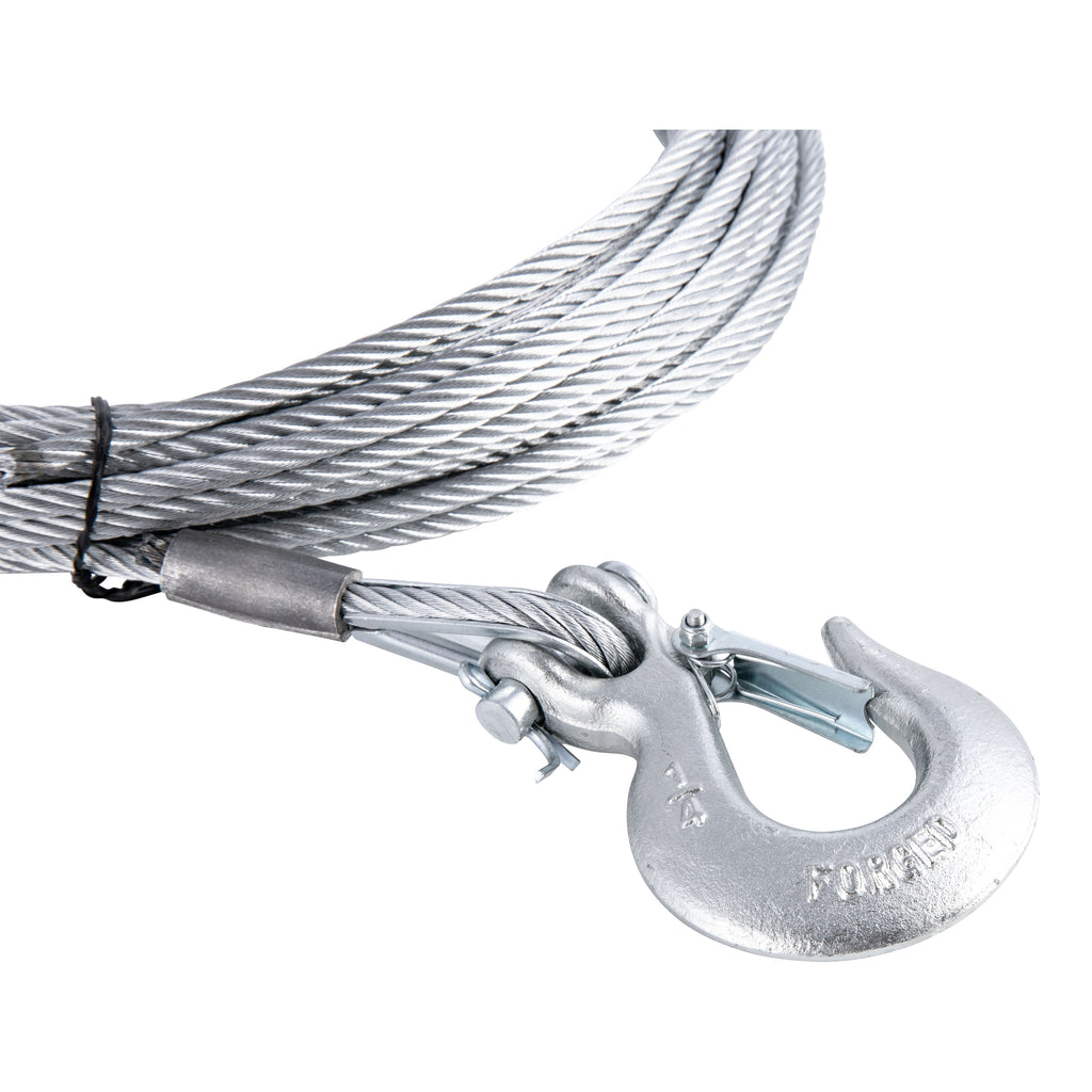 CURT 29460 25' Winch Cable with Snap Hook (4,200 lbs.)