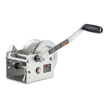 Load image into Gallery viewer, CURT 29526 Hand-Crank 2-Speed Winch, 2,600 lbs, 12.7:1 Low Gear Ratio, 10.6" Handle