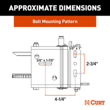 Load image into Gallery viewer, CURT 29526 Hand-Crank 2-Speed Winch, 2,600 lbs, 12.7:1 Low Gear Ratio, 10.6" Handle