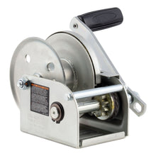 Load image into Gallery viewer, CURT 29610 Hand-Crank Brake Winch, 1,000 lbs, 4.2:1 Gear Ratio, 7" Handle