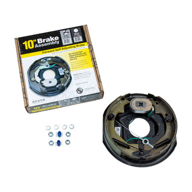 Lippert 296649 Lippert Forward Self-Adjusting Brake Assembly; Left; 10 x 2.25 in.; 3500lbs.;