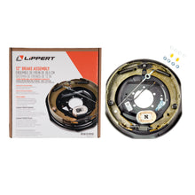 Load image into Gallery viewer, CURT 296651 Forward Self-Adjusting Trailer Brake Assembly, 12" x 2", 5 Bolt, Left