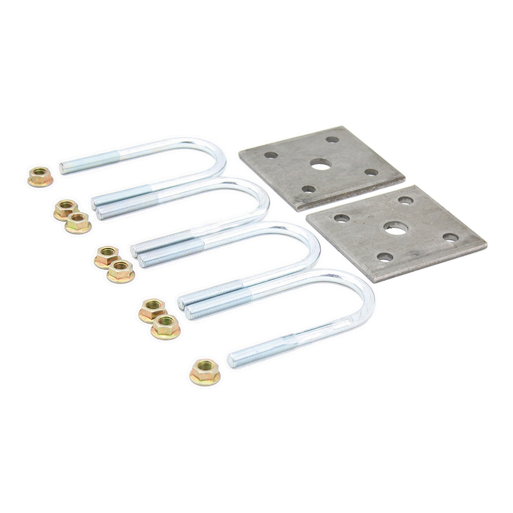 CURT 297426 Trailer Axle U-Bolt Mounting Kit, 2,200-lb. Axles, 1-3/4" Axle Tube, 3/8"-24
