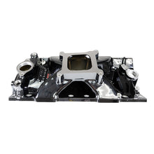 Load image into Gallery viewer, Edelbrock 2975-BP Victor Jr. 23 Degree Black Plasma Intake Manifold Small-Block Chevy