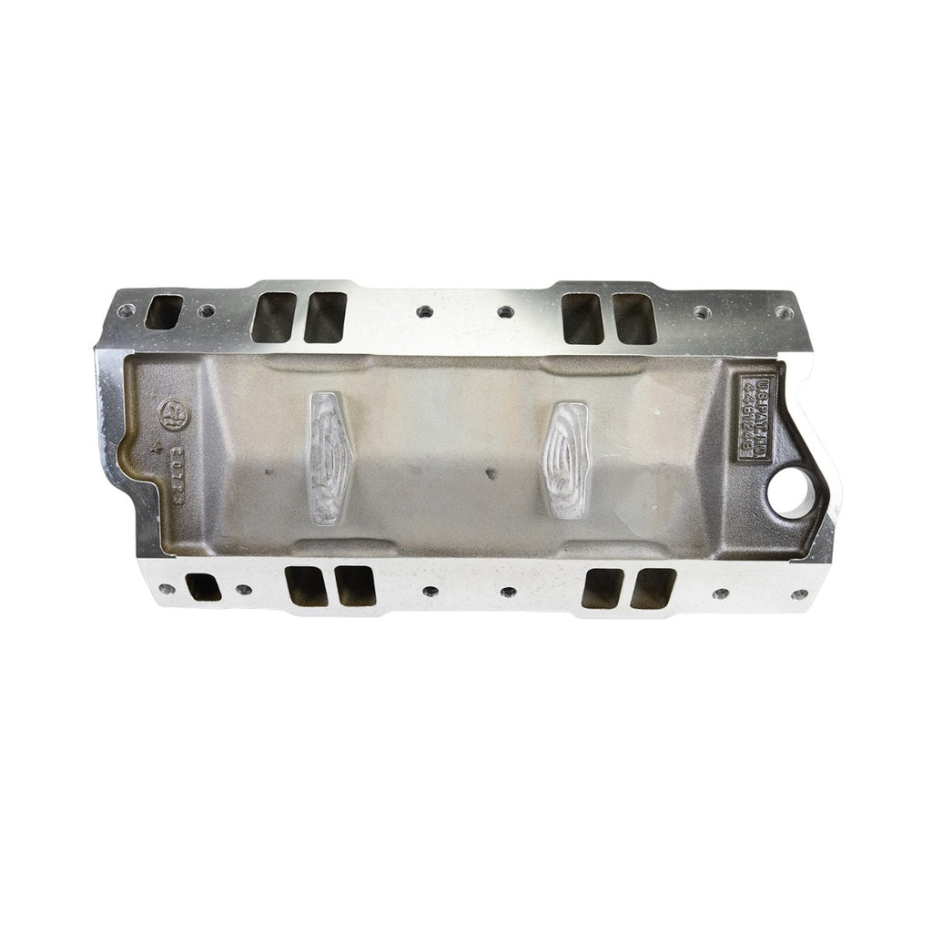 Edelbrock 2975-BP Victor Jr. 23 Degree Black Plasma Intake Manifold Small-Block Chevy