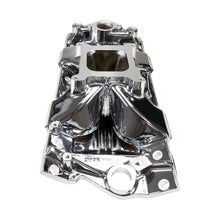 Load image into Gallery viewer, Edelbrock 2975-CP Victor Jr. 23 Degree Chrome Plasma Intake Manifold Small-Block Chevy