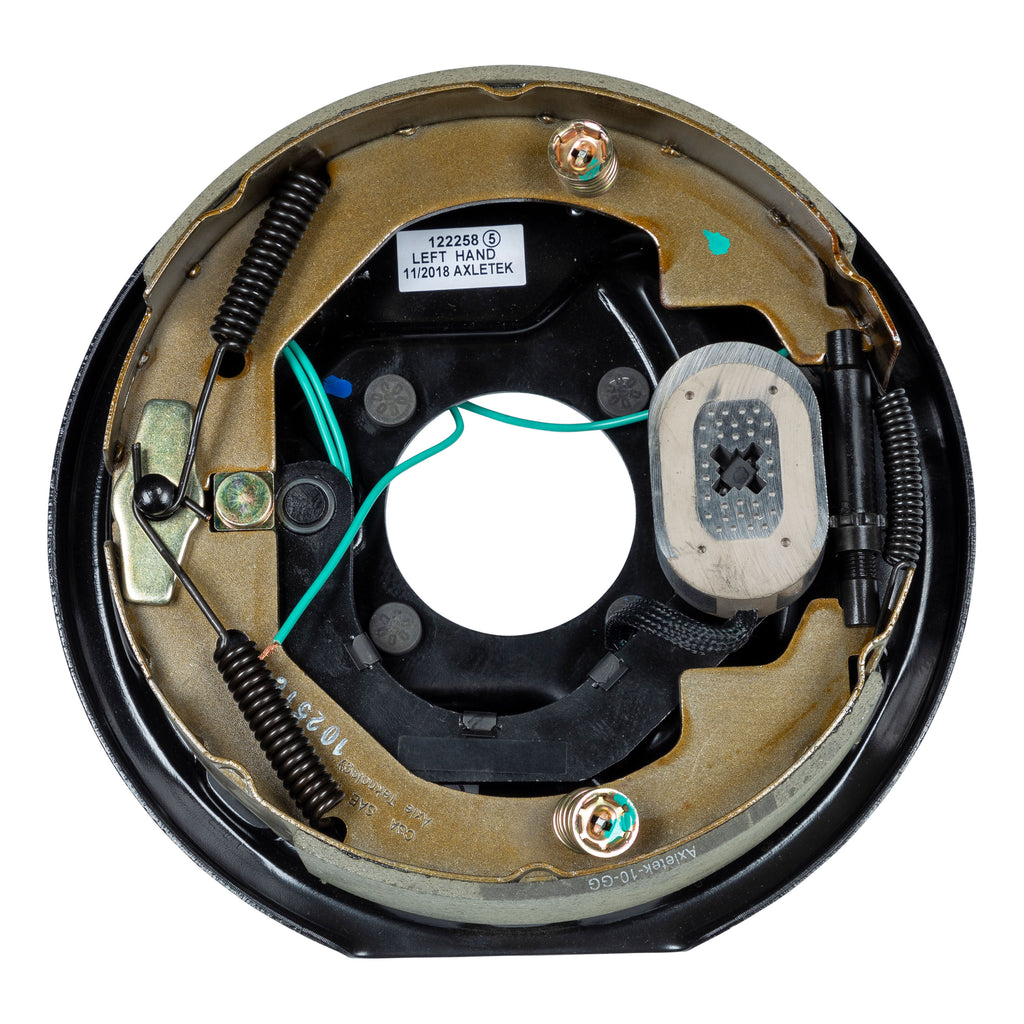 CURT 297956 Electric Trailer Brake Assembly, 10" x 2-1/4", 4 Bolt, 3,500-lb. Axles, Left
