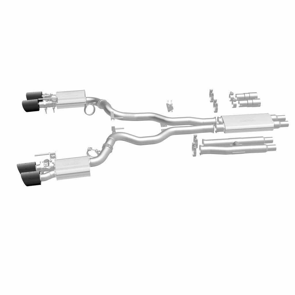 MagnaFlow Exhaust Products 19695 xMOD Series Carbon Fiber Tips Cat-Back System for Select Ford Mustang