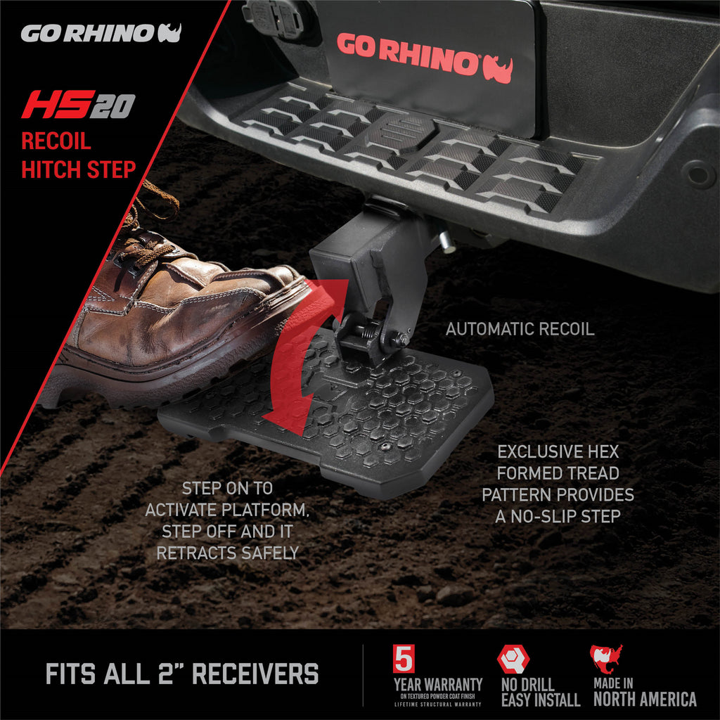 2In-Hitch-Receivers-Universal-Fold-Down-Bumper-Step-Black