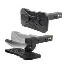 Load image into Gallery viewer, 2In-Hitch-Receivers-Universal-Fold-Down-Bumper-Step-Black