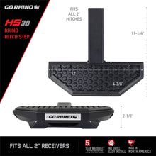 Load image into Gallery viewer, 2In-Hitch-Receivers-Universal-Hitch-Step-With-Hex-Pattern-Step-Pad-Black