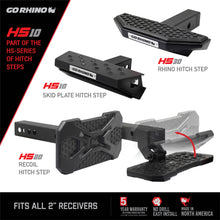 Load image into Gallery viewer, 2In-Hitch-Receivers-Universal-Hitch-Step-With-Skid-Pad-Black