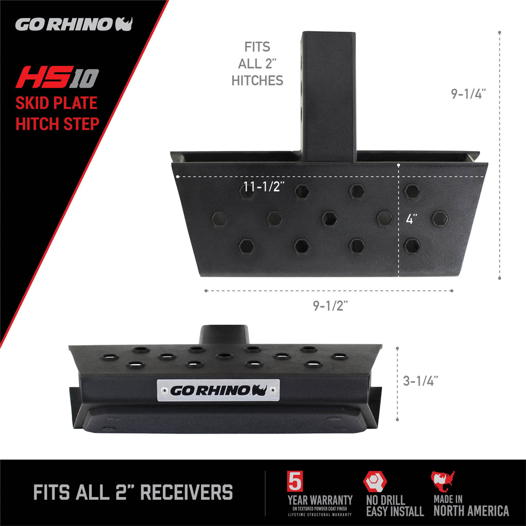 2In-Hitch-Receivers-Universal-Hitch-Step-With-Skid-Pad-Black