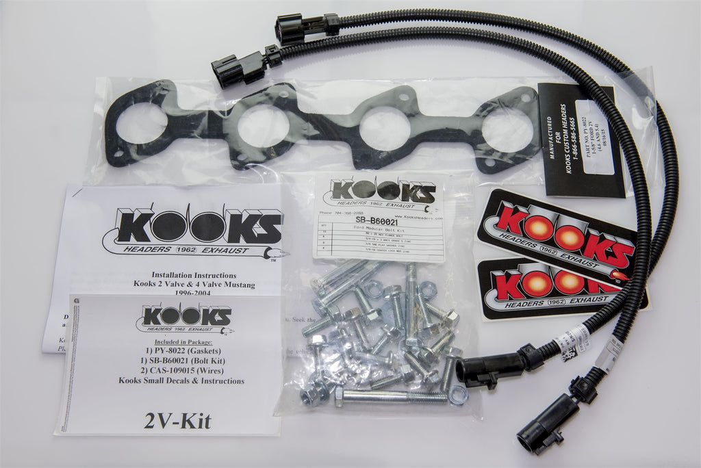 Kooks Custom Headers 11212000 1-5/8in. Headers w/EGR. 1996-2004 4.6L 2V Mustang. Requires Kooks X-Pipe. for Select Ford Mustang