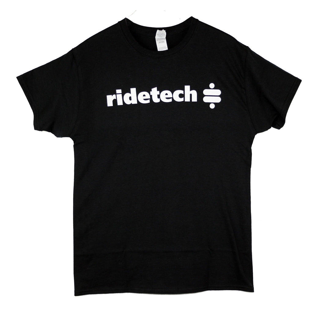 (2X)-T-Shirt---Black-With-White-Ridetech-Icon,-2Xl.