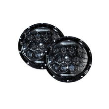 Load image into Gallery viewer, (2)-7In-Led-Projector-Conversion-Kit-13X5w---Plug--Play-H4-HL-(Black)