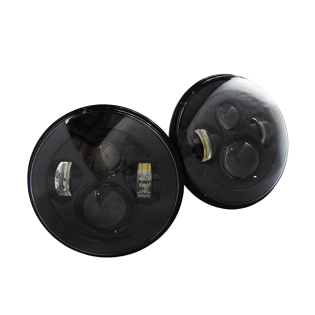 (2)-7In-Led-Projector-Conversion-Kit-4X10w---Plug--Play-H4-HL-(Black)