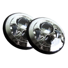 Load image into Gallery viewer, (2)-7In-Led-Projector-Conversion-Kit-4X10w---Plug--Play-H4-HL-(Chrome)
