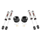 Rough Country 37770 2.5 Inch Ram Leveling Kit w/ V2 Shocks Leaf Spring For 14-20 2500 and 13-20 3500 4WD