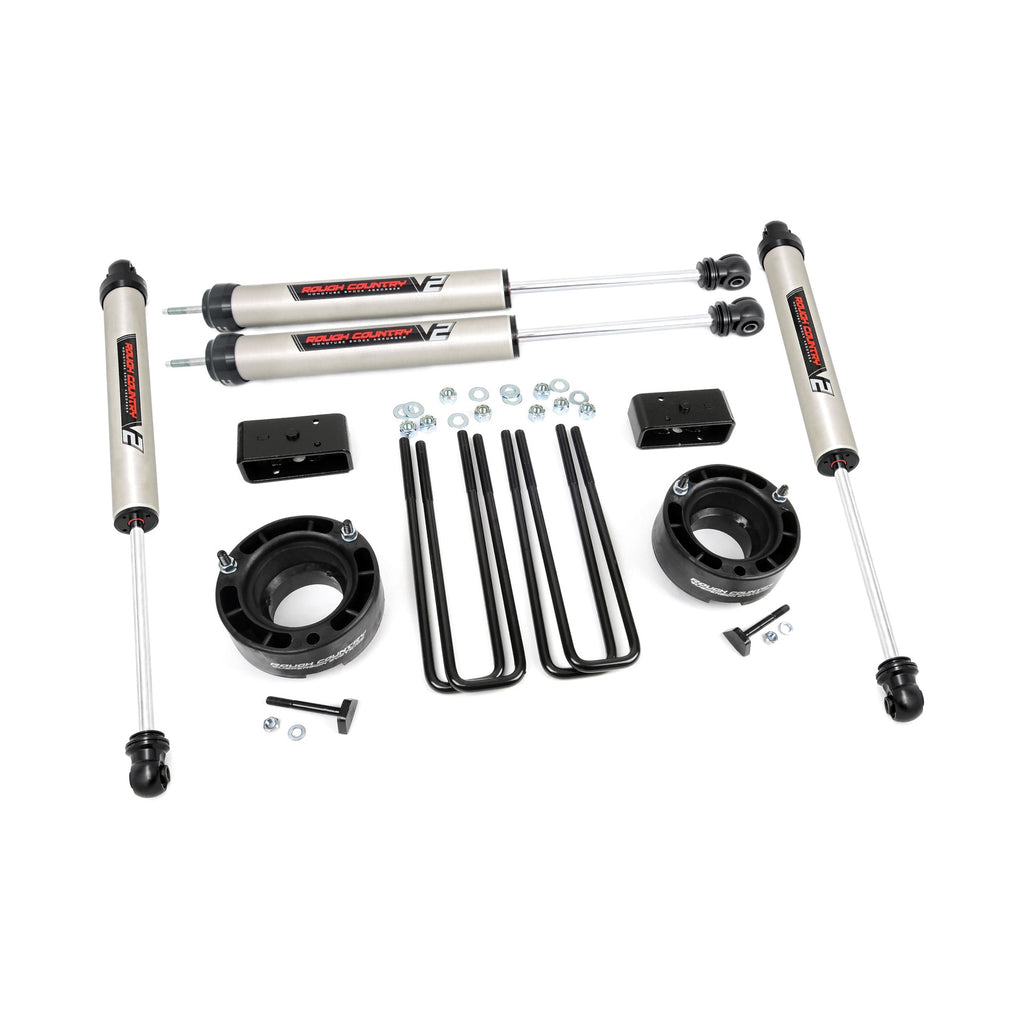 2.5-Inch-Dodge-Leveling-Lift-Kit-WV2-Shocks-94-01-Ram-1500-4Wd-Rough-Country