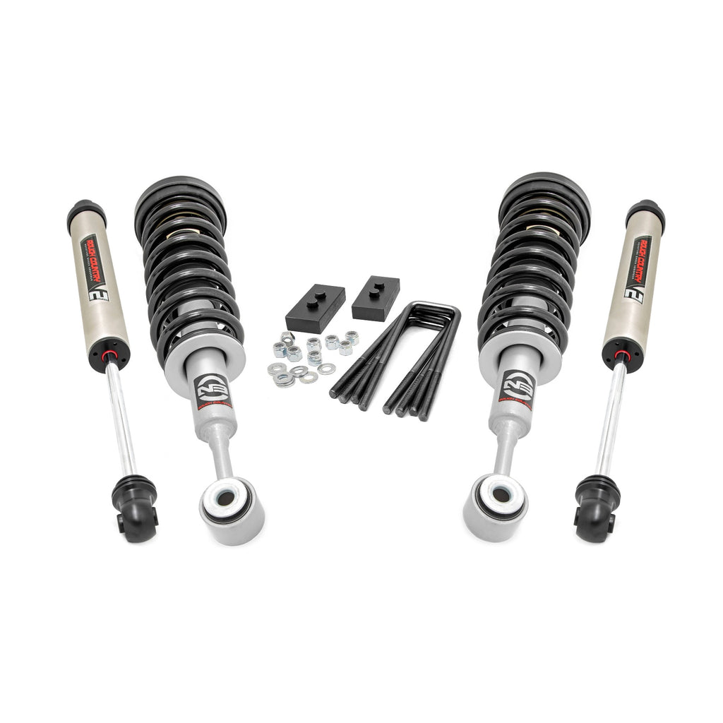 2.0-Inch-Ford-Strut-Leveling-Kit-WV2-Shocks-For-04-08-F-150-2Wd-Rough-Country
