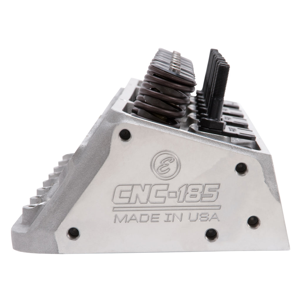 Cylinder-Head-Sbc-E-Cnc-185-64Cc-Straight-Plug-For-Hydraulic-Roller-Cam-Complete