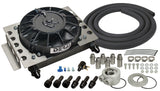 Derale 15450 15 Row Atomic Cool Plate & Fin Remote Engine Oil Cooler Kit, -8AN