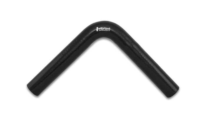4-Ply-Reinforced-Silicone-Elbow-Connector---1.25In-Id-X-8In-Leg-90-Deg-Elbow-(Black)