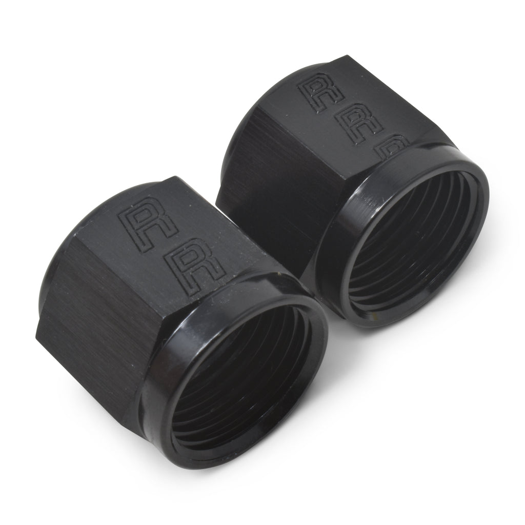 Performance--4-An-Tube-Nuts-14In-Dia.-(Black)-(6-Pcs.)