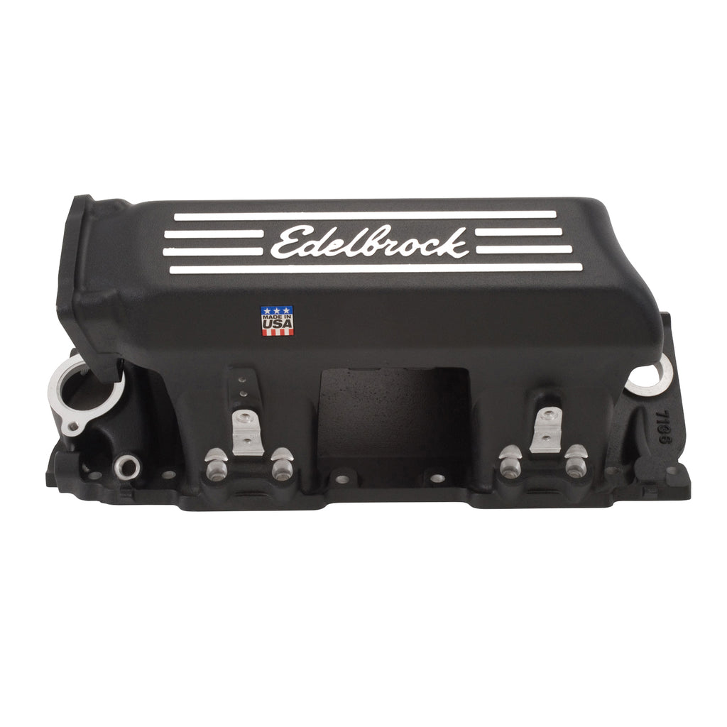 Manifold-Efi-Pro-Flo-Xt-Bb-Chevy-Rect-Port-Heads-Black-Powder-Coated
