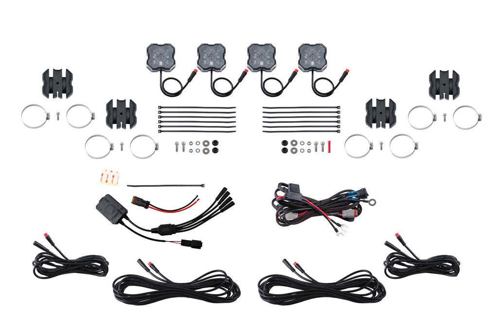 Diode Dynamics DD7751C Stage Series RGBW 4 Pack Rock Lights.