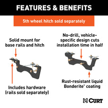 Load image into Gallery viewer, CURT 16428 Custom 5th Wheel Brackets; Select Ford F-250; F-350; F-450 Super Duty - Truck Part Superstore