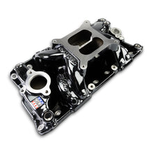 Load image into Gallery viewer, Performer-Rpm-Small-Block-Chevy-Air-Gap-Intake-Manifold,-Black-Plasma-Finish