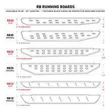 Load image into Gallery viewer, 87In-Long-Running-Boards-Side-Step-Rb-10-Black-Powdercoat(Brkts-Sold-Sep)